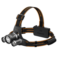 MXM Supfire LED čelovka CREE XML-T6 LED 900lm, 4xAA Ni-MH batéria