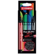 Stabilo Fixy Pen 68 MAX &quot;ARTY&quot;, sada 4 farieb