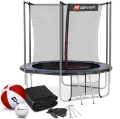 Hs Hop-Sport Trampolína 8ft (244 cm) s vnútornou sieťou Čierno/modrá 