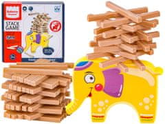 shumee Náučná arkádová hra "Stack Game", Postav vežu, Puzzle, Kocky + Slon