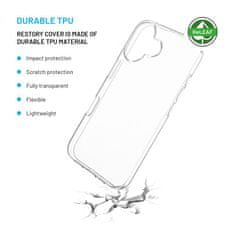 FIXED TPU gélový kryt ReStory AntiUV pre Apple iPhone 16, číry (FIXSTRE-1400)