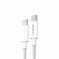 Rock Dátový kábel R6 USB-C - USB-C PD 100W 5A 2m biely