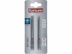 Fortum Bit krížový 2ks, PH 2x90mm, S2, FORTUM