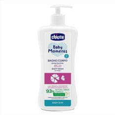 Chicco Šampón na telo s dávkovačom Baby Moments Relax 93% prírodných zložiek 500 ml