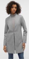 Vero Moda Dámsky kabát VMDAFNE Regular Fit 10300265 Light Grey Melange (Veľkosť M)