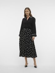 Vero Moda Dámska blúzka VMBUMPY Regular Fit 10300605 Black (Veľkosť M)