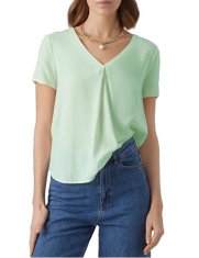 Vero Moda Dámske tričko VMBRIT Loose Fit 10285552 Silt Green (Veľkosť M)