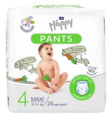 Bella Happy Pants Nohavičky plienkové jednorazové 4 Maxi (8-14 kg) 144 ks - MESAČNÉ BALENIE