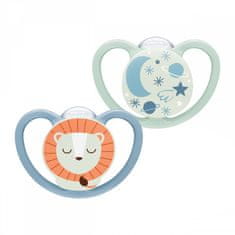 Nuk Cumlík Happy Nights 6-18m 2ks / BOX chlapec - 6-18 m