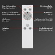 BRILONER BRILONER CCT svietidlo LED panel, 100 cm, 24 W, biele BRILO 7381-316