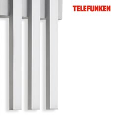 BRILONER BRILONER TELEFUNKEN LED vonkajšie svietidlo 37 cm 3x12W 1440lm strieborná TF 313104TF