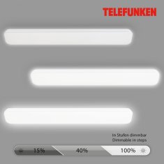 BRILONER BRILONER TELEFUNKEN LED stropné svietidlo 115,5 cm 48W 5100lm biele TF 205406TF