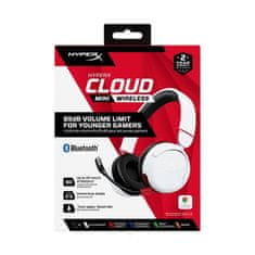 HyperX HP Cloud Mini/BT/Bezdrať/Biela-červená