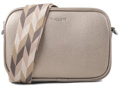 FLORA & CO Dámska crossbody kabelka 6915 Taupe Metal