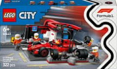 LEGO City 60443 Zastávka v F1 a Pit Crew s autom Ferrari