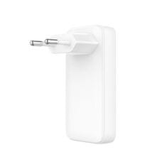 FIXED Sieťová GaN nabíjačka Slim s 2x USB-C výstupom a podporou PD, 45W, biela FIXCG45S-2C-WH