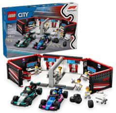 LEGO City 60444 Garáž F1 a autá Mercedes-AMG a Alpine