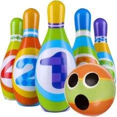 Kruzzel Bowling - penové kolky s loptičkou súprava 6 ks