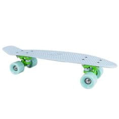 Spokey K838899 CRUISER Pennyboard, svetlo modrý - zelené kolieska (22 x 6 &quot;)