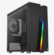 Aerocool Menácia Saturn FRGB ML G, skriňa Midi Tower, mATX, 2xUSB 2.0, 1xUSB 3.0, RGB