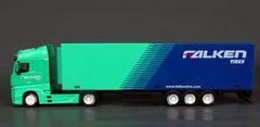 BBurago 1:43 Truck with trailer MB Actros Gigaspace Firestone