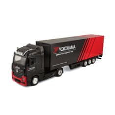 BBurago 1:43 Truck with trailer MB Actros Gigaspace Firestone