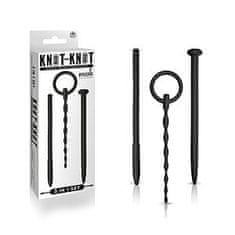 Hidden Desire NMC Knot-Knot 3in1 Nail Souding Set (Black), 3 dilatátory penisu