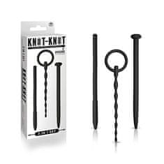 Hidden Desire NMC Knot-Knot 3in1 Nail Souding Set (Black), 3 dilatátory penisu