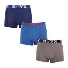 Styx 3PACK pánske boxerky športová guma viacfarebné (G9676863) - veľkosť M