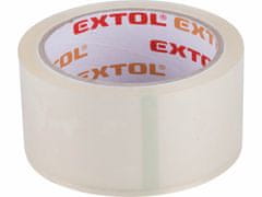 Extol Premium Páska lepiaca transparentná, PP/akryl, 48mm x 40m, hrúbka 0,046mm, tichá, EXTOL PREMIUM