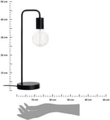 Dekorstyle Stolná lampa Keli čierna 45 cm