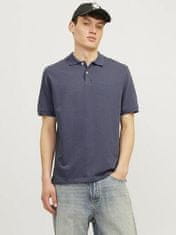 Jack&Jones Pánske polo tričko JORFREDERIKSBERG Relaxed Fit 12263111 Nightshadow Blue (Veľkosť M)