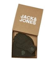 Jack&Jones Pánska sada - čiapky a rukavice JACTRAIN 12264109 Peat