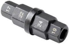 GEKO Kľúč zástrčný na osi motocyklových kolies 17, 19, 22, 24mm G02685