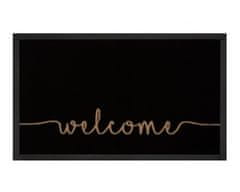 Hanse Home Protišmyková rohožka Welcome 103796 Anthracite Creme – na von aj na doma 45x75