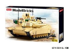 Sluban SLUBAN MB BLOCKS Americký tank M1A2 Abrams 781 - B0892