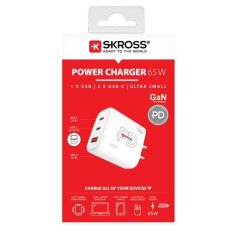 Skross USB A+C nabíjací adaptér Power Charger 65W GaN US, Power Delivery, typ A