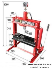 AHProfi Hydraulický lis 12t - TY12001