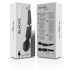 BLACK&SILVER Black and Silver Beck (Black), dvojitá masážna hlava a womanizer