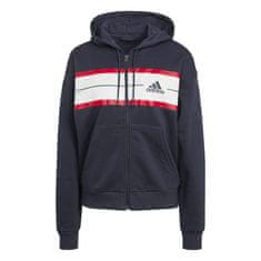 Adidas Mikina tmavomodrá 152 - 157 cm/XS Essentials Pinstripe Block Fleece