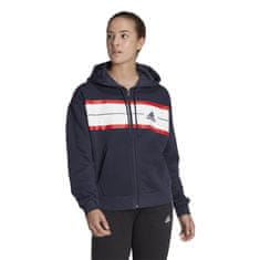 Adidas Mikina tmavomodrá 152 - 157 cm/XS Essentials Pinstripe Block Fleece