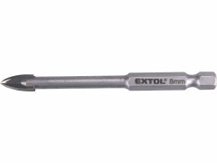 Extol Premium Vrták do skla a keramiky 8mm, šesťhranná 1/4" stopka, EXTOL PREMIUM