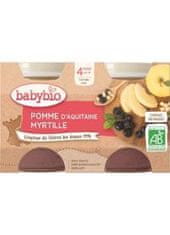 Babybio Príkrm jablko čučoriedky 2x 130 g