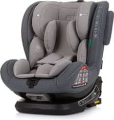 Chipolino Autosedačka Peak i-Size 40-150cm Isofix 360 Granite