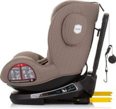 Chipolino Autosedačka Peak i-Size 40-150cm Isofix 360 Macadamia