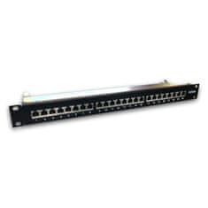 DATACOM 24p. Patch panel 19&quot; STP CAT6A LSA 1U BK