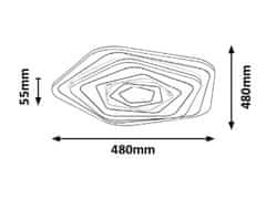 Rabalux Rabalux stropné svietidlo Tanel LED 54W CCT DIM 3098