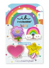 Invisibobble Škripček do vlasov Clipstar Happy World 4 ks