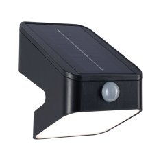 Paulmann PAULMANN Solárne LED osvetlenie stien Lesly pohybové čidlo IP65 hranaté 113x126mm 3000K 5,5W antracit umelá hmota 94608