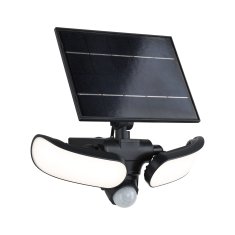 Paulmann PAULMANN Solárne LED osvetlenie múrov Sonlig pohybové čidlo IP65 hranaté 286x137mm 3000K 2x9W antracit umelá hmota 94610